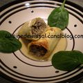 Canelloni champignons poulet