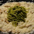 Risotto aux champignons et asperges des bois