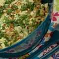 Salade de pique-nique : SALADE POULET-ABRICOT SEC-CURRY
