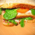 Sandwich ricotta au piment 