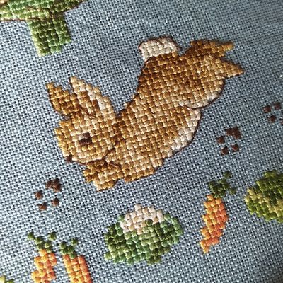 Mon petit lapin, s'est caché dans le jardin...