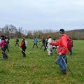 Dernière initiation à la marche nordique avec Ambre avant l'UTBDM