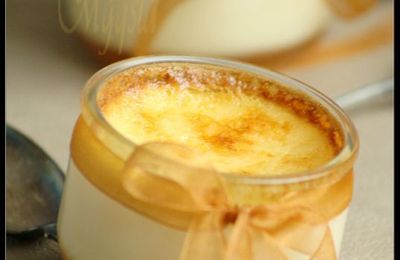 P'tites crèmes au caramel.