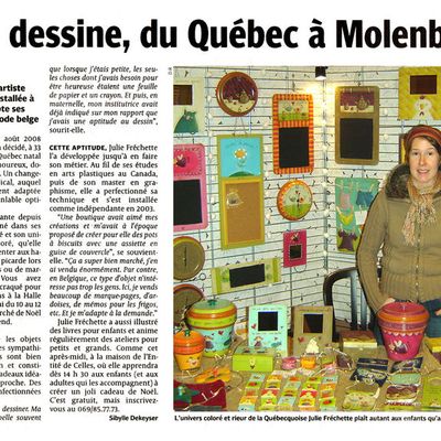 Un article dans la DH