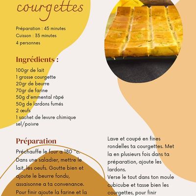 Flan salé au courgettes