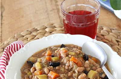 Minestrone végétarien complet au quinoa