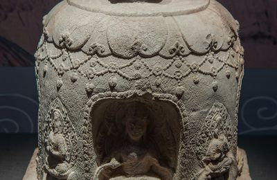 Stone Buddhist Stele, Tang Dynasty, 7th Century