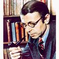 Gisèle FREUND (1908-2000). Jean-Paul Sartre, 1938-1939