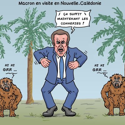 Macron en visite à Nouméa