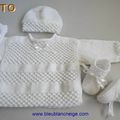 tuto pdf, tricot bb, ensemble blanc, bebe mixte