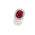 Ruby and diamond ring