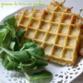 "Gaufre de pommes de terre au jambon"