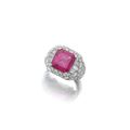 Ruby and diamond ring
