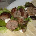 Sandwish aux boulettes et pain lavash