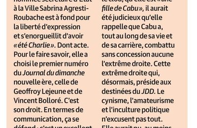 Charlie : le rédac chef écrit à la ministricule [et je le trouve bien gentil]