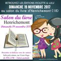 SALON DU LIVRE HENRICHEMONT (18) / dimanche 19 novembre 2017