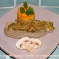 Sole de petit bateau, terrine carotte/courgette