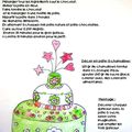 une gribouille de gateau pour Adolie Day