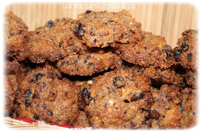 Cookies cassis corn-flakes (thermomix ou pas )