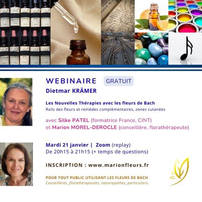 Webinaire sur Dietmar Krämer et les Nouvelles Thérapies avec les fleurs de Bach et les compléments