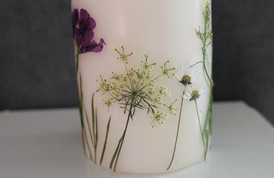 DIY très facile et sympa : une bougie fleurie !