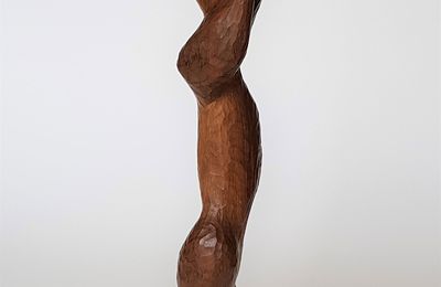 Femme Fang, Noyer, 43cm, 2018
