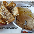 Hoummous, Zaatar et Galette Libanaise au Zaatar