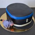 Gâteau képi de gendarme et petit bourriquet