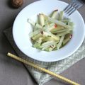 Salade de chou-rave et pomme, citron menthe