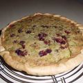 Tarte poires-framboises-pistaches