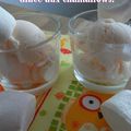 Glace maison aux chamallows!