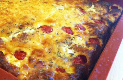 Quiche Sans Pâte Lardons/Tomates Cerises/Feta