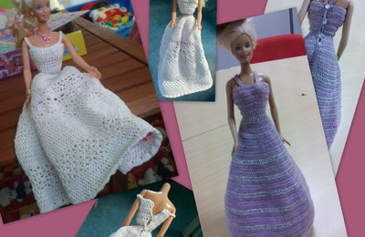 Robes de Barbie au crochet