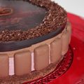 Entremet chocolat griottes