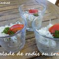 salade de radis au crabe