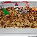 BÛCHE PRALINEE AUX ECLATS DE NOISETTES CARAMELISEES