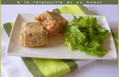 Gâteau de riz à la ratatouille et au boeuf