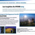 TROPHEE, Catégorie développement durable : éclairage du lotissement de la Celle