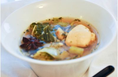 Pot au feu de poulet à l'asiatique {recette Saveurs revisitée}