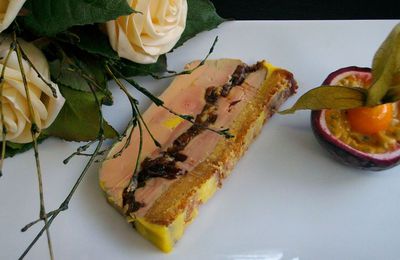 Foie gras aux pruneaux et pain d'épices Nuit et