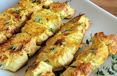 ...Brochettes de poulet marinées au mélange d'épices Spigol... (Cathytutu)