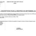 Info Mairie "Pré-Inscription école"