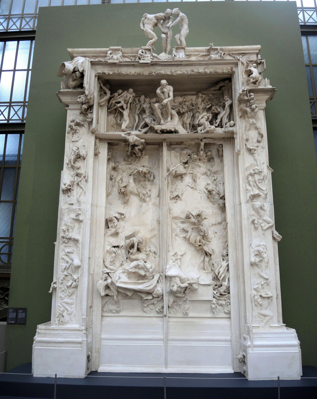 Paris, musée d'Orsay, La porte de l'Enfer, Auguste Rodin. (75)