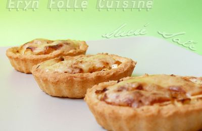 Tartelettes Cantal, Pomme, Abricot & Poivre Blanc