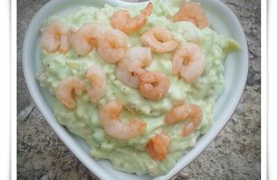 Tartinade avocat / crevettes 