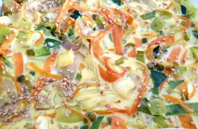 FLAN DE LÉGUMES AU CURRY