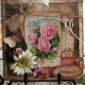 carte vintage 100% tendresse