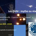Conférence "Les OVNI : mythe ou réalité ?" par Thibaut Alexandre - 15 octobre 2021 à 21h00
