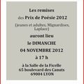 Nos concours 2011/2012 : remise des prix à l'occasion de la journée des 110 ans du Salon