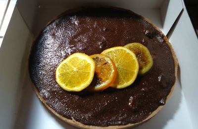 La tarte chocolat/orange